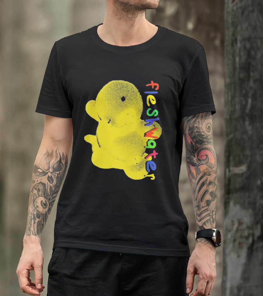 Fleshwater Colorful Text Yellow Ducky T-Shirt