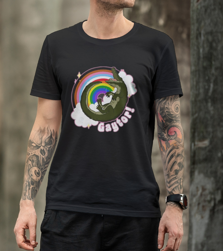 Gators Daily Gaytor Rainbow Clouds T-Shirt