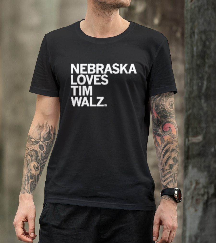 NEBRASKA LOVES TIM WALZ T-Shirt