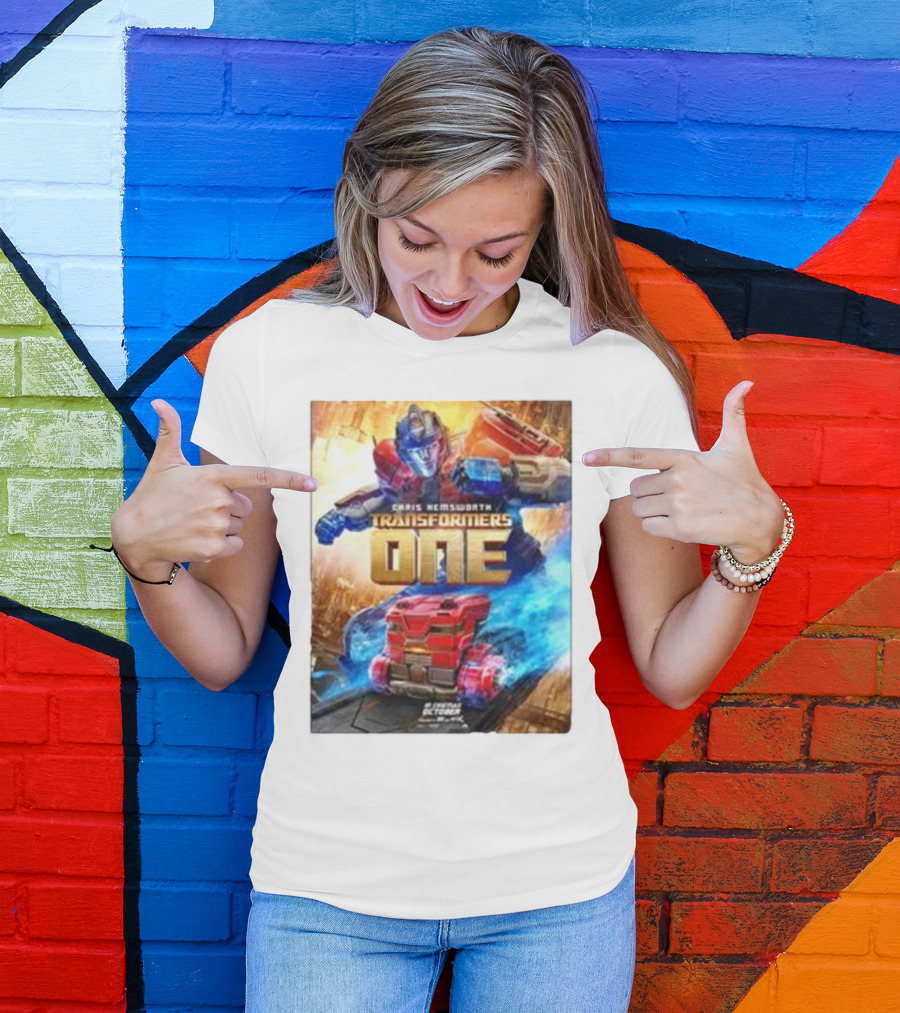 Chris Hemsworth Transformers One Robots Not In Disguise Merchandise T-Shirt
