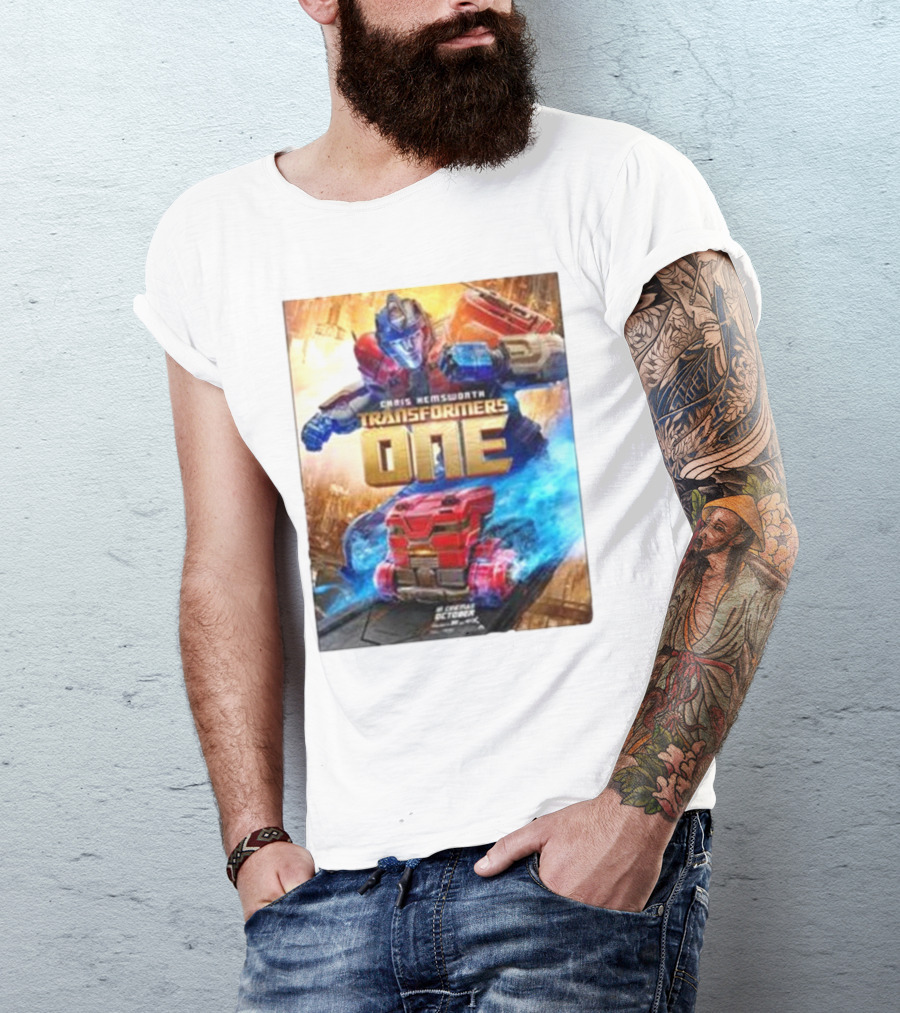 Chris Hemsworth Transformers One Robots Not In Disguise Merchandise T-Shirt
