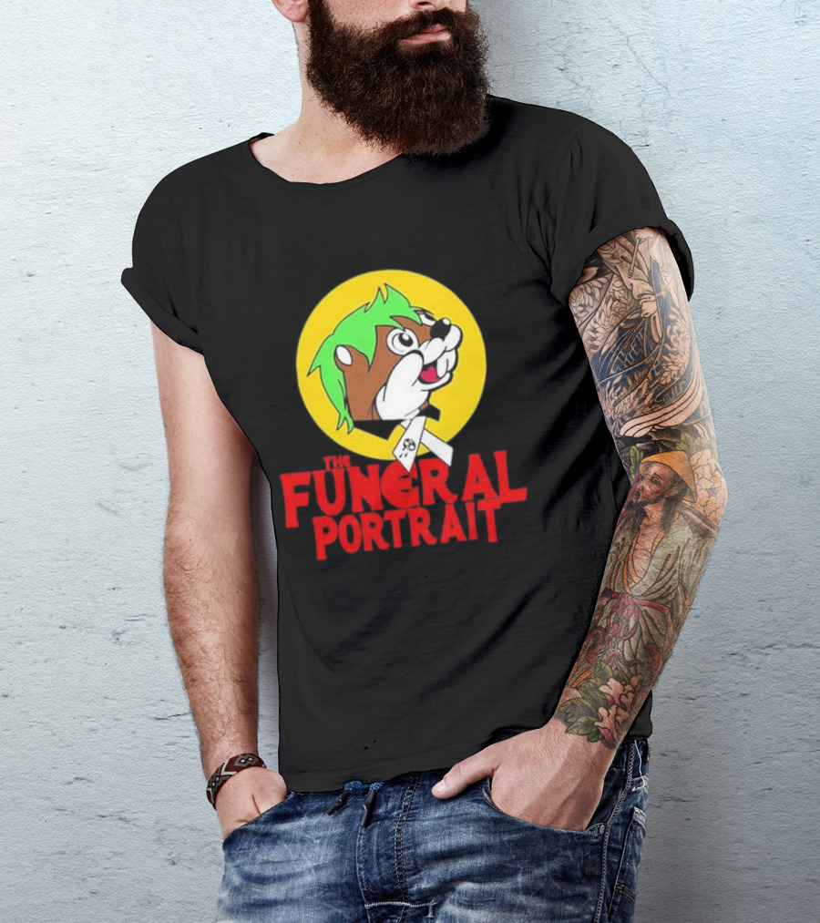 The Funeral Portrait Cartoon Mascot Circle T-Shirt
