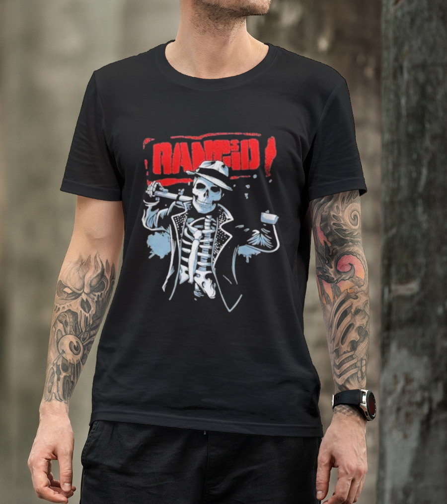 Rancid Bo Knows Skele Tim North America Tour T-Shirt