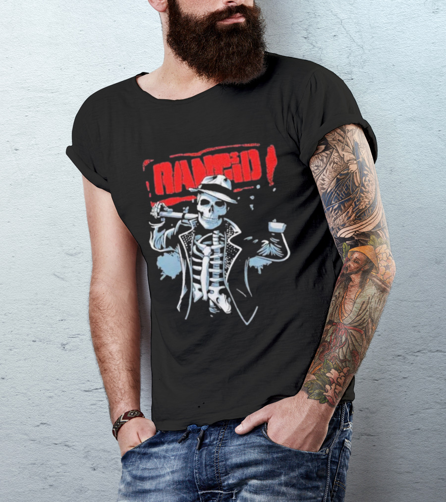 Rancid Bo Knows Skele Tim North America Tour T-Shirt