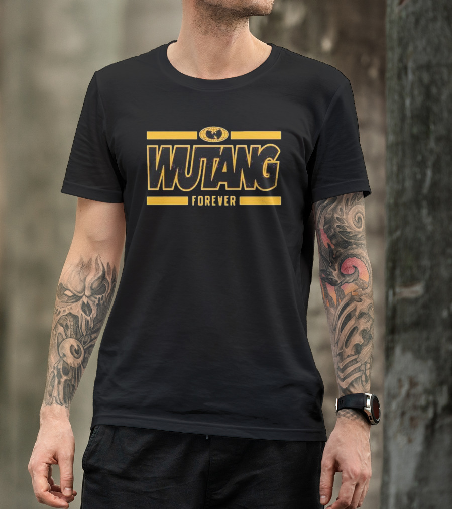 Wutang Forever Gold Black T-Shirt