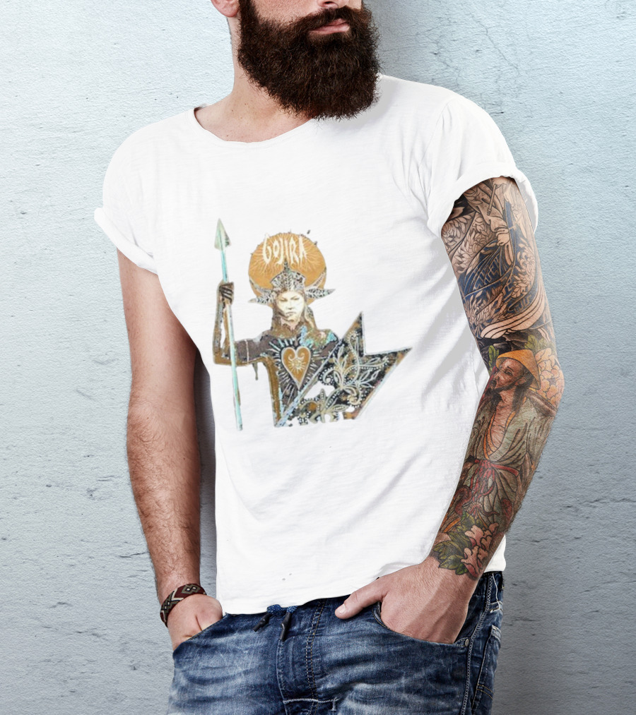 Gojira Fortitude Warrior Album Art Iconic Spear Holder T-Shirt
