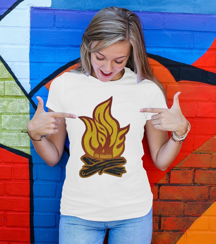 Hootie And The Blowfish Campfire Flame Logs T-Shirt
