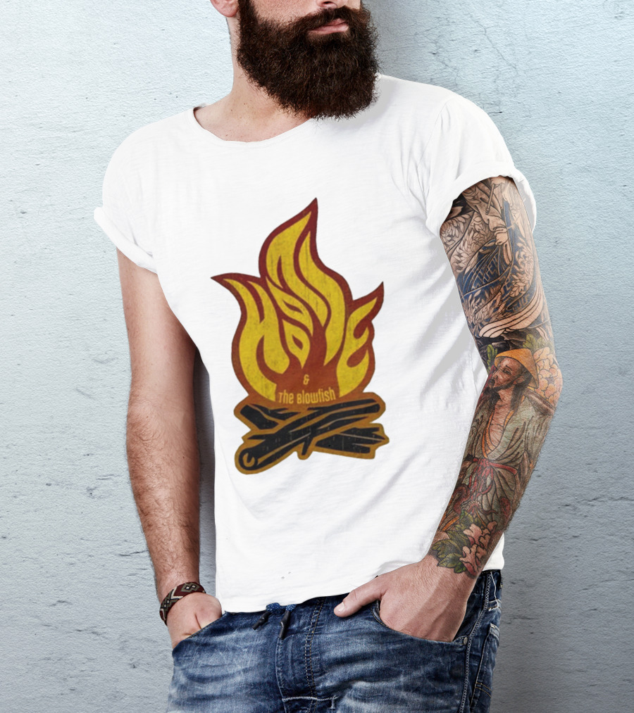 Hootie And The Blowfish Campfire Flame Logs T-Shirt