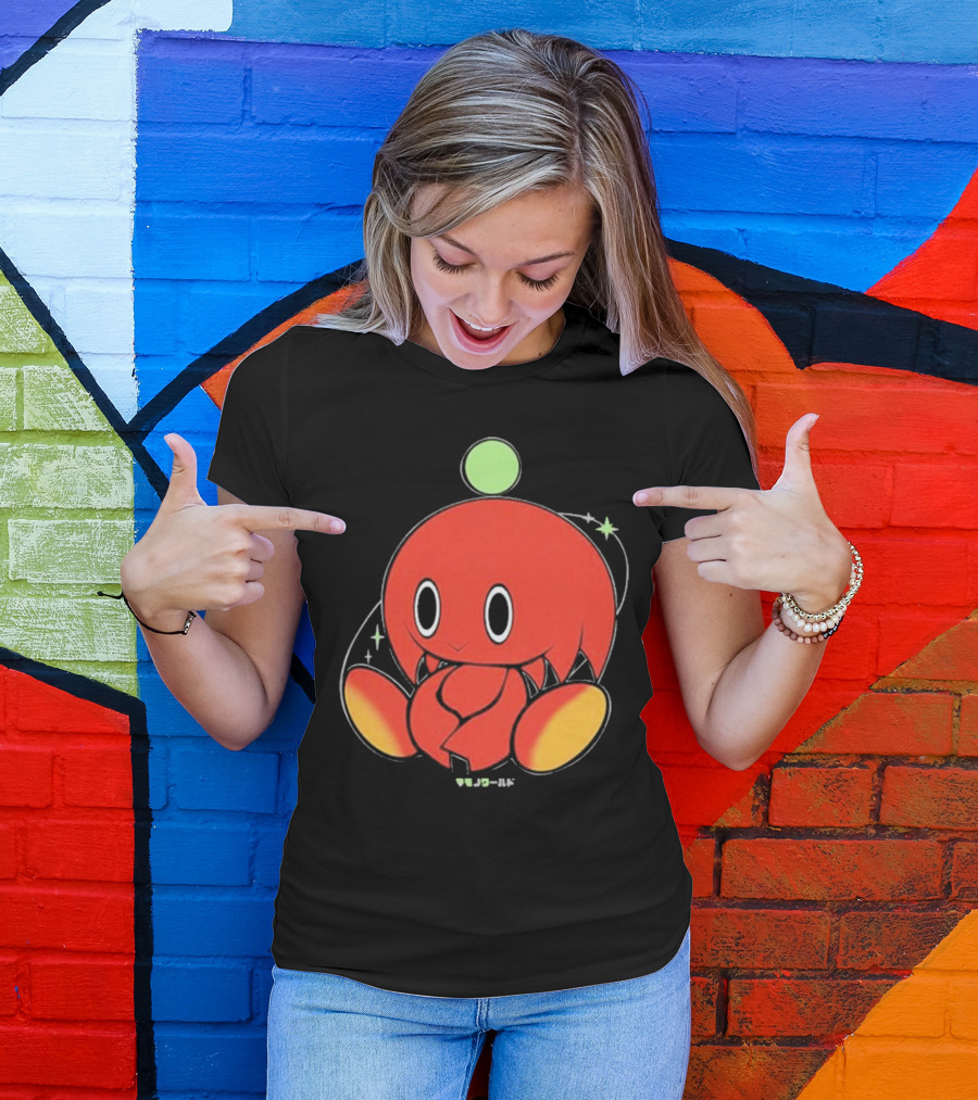 Chuckles Knuckles Chao Red Character With Green Ball T-Shirt