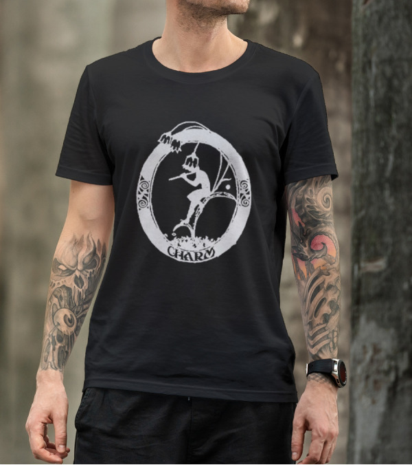 Clairo Charm Fairy Flute Oval Motif T-Shirt