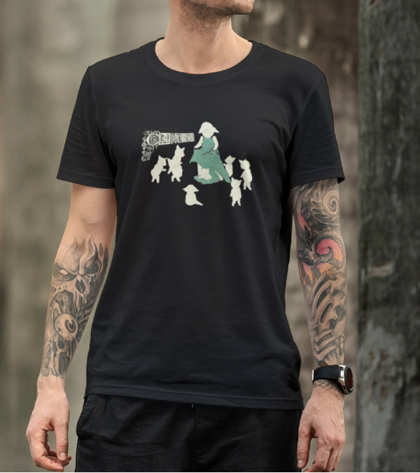 Clairo Charm Pig Vintage Fairy Tale Scene T-Shirt