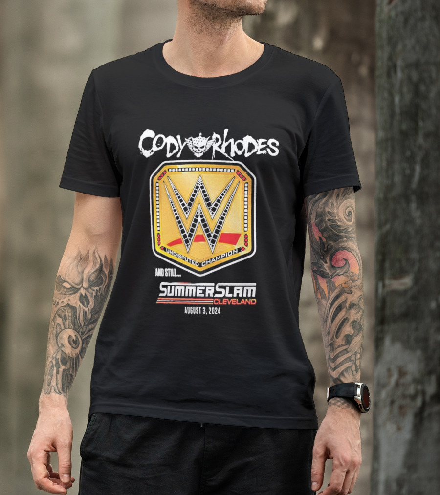 Cody Rhodes Undisputed Champion SummerSlam Cleveland August 3 T-Shirt