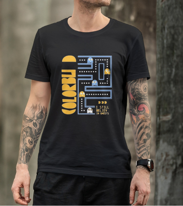 Colorblind I Still Believe In Ghosts Pac-Man Ghosts Maze T-Shirt