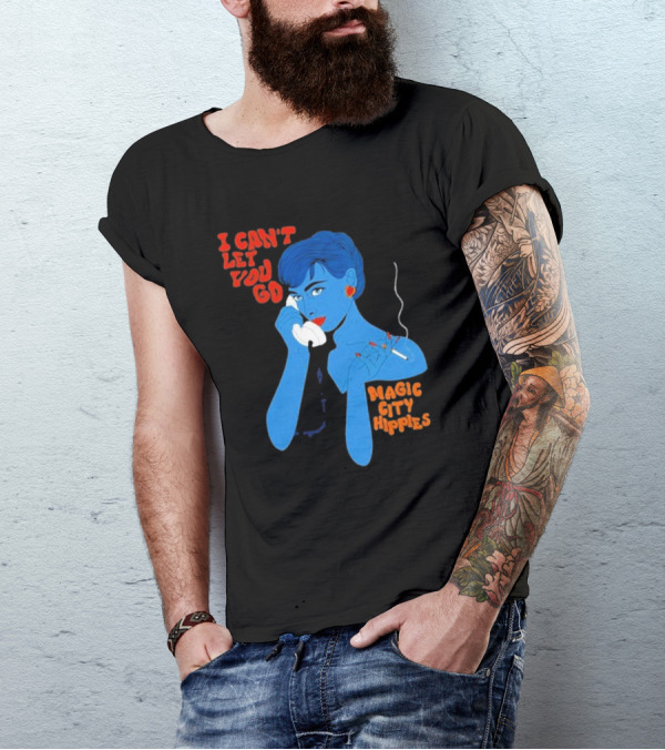 Magic City Hippies I Can’t Let You Go Blue Woman Smoking Retro T-Shirt