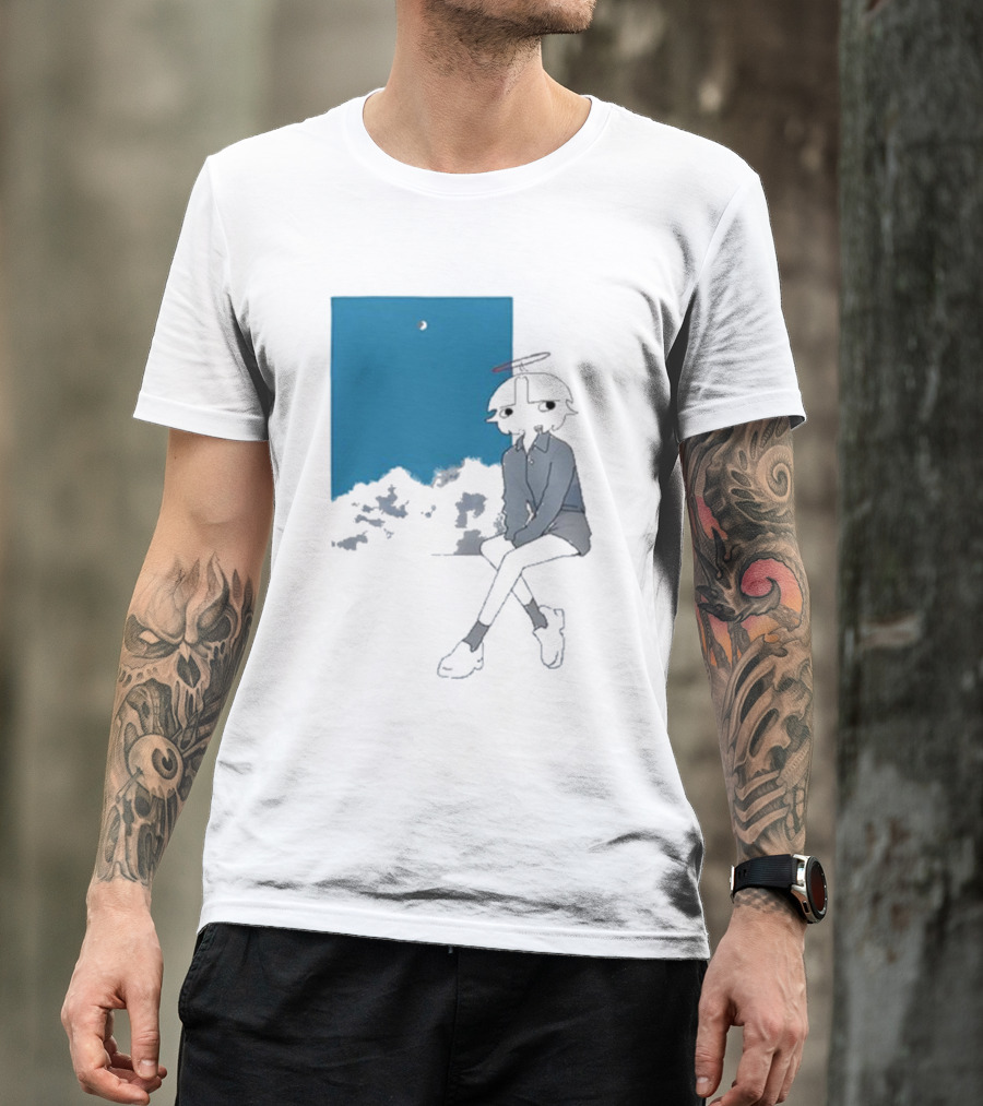 Chew Chew Store Shining Sitting By The Blue Window T-Shirt