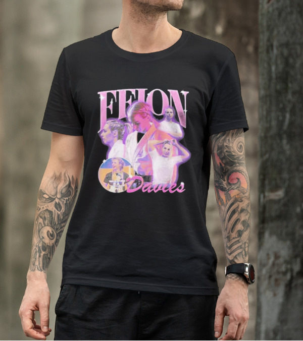 Ffion Davies Vintage Bootleg Pastel Collage T-Shirt