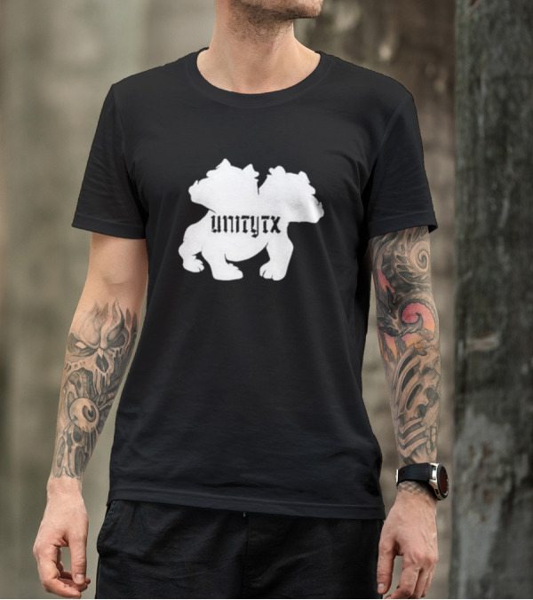Unitytx Bulldog Silhouette Twins T-Shirt
