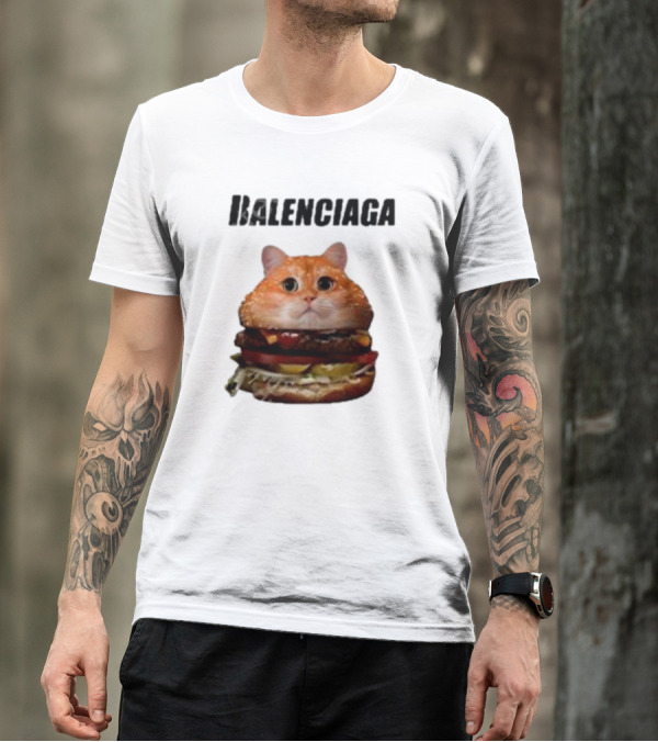 Balenciaga Burger Cat Hot T-Shirt