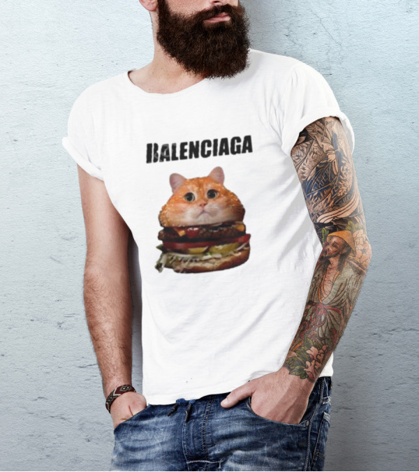 Balenciaga Burger Cat Hot T-Shirt