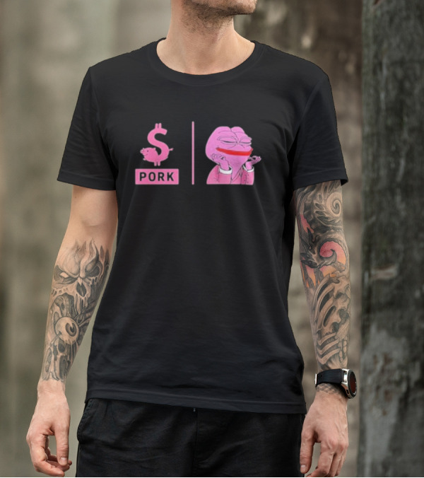 Pork $pork Pepe Meme Pink Frog T-Shirt