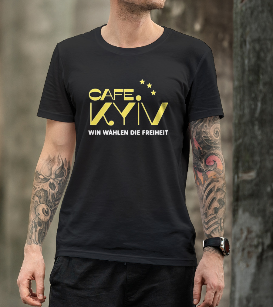 CAFE KYIV Win Wahlen Die Freiheit Vintage Stars T-Shirt