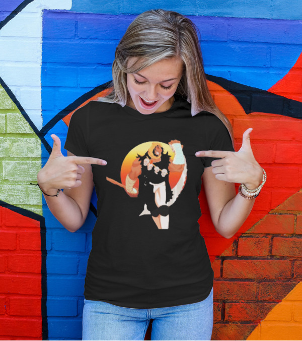 CALIFORNIA NIGHTMARE ISSUE #3 Fierce Warrior With Skulls And Sunset Background T-Shirt