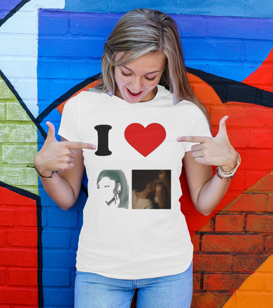 I Love Ariana Grande Cameron Fan Art Duo T-Shirt