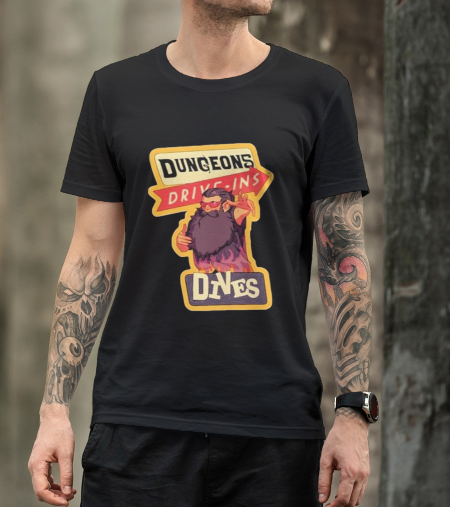 Dungeons Drive-Ins Dives Catskullery Senshi T-Shirt