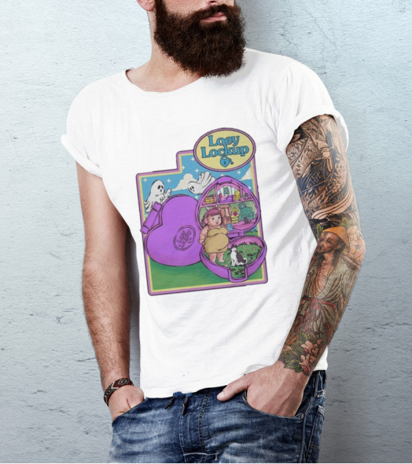 Loey Lane Loey Lockup Heart-Shaped Haunted Toy With Ghosts And Puppy T-Shirt