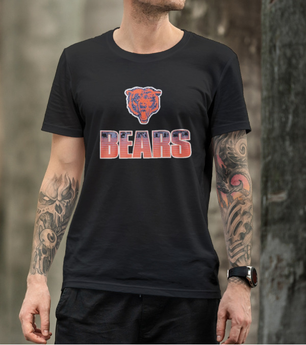 Chicago Bears Vintage Bears Logo Allover T-Shirt