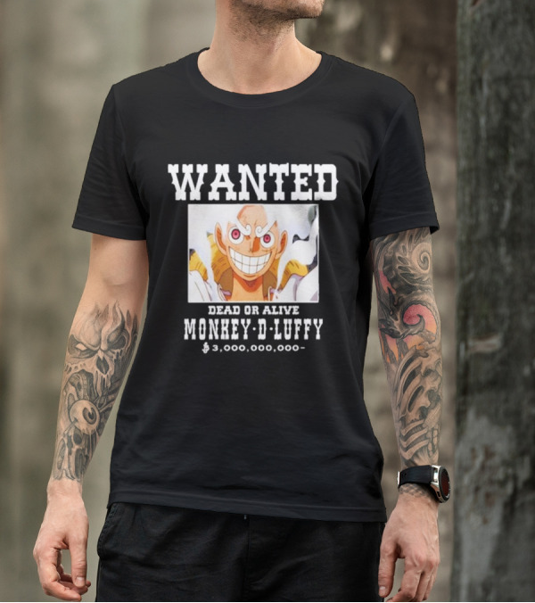 Wanted Dead Or Alive Monkey-D-Luffy $3,000,000,000 Funnyahhtees T-Shirt