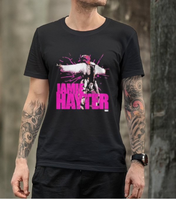 Jamie Hayter Wrestling Star Power Pose AEW Burst T-Shirt