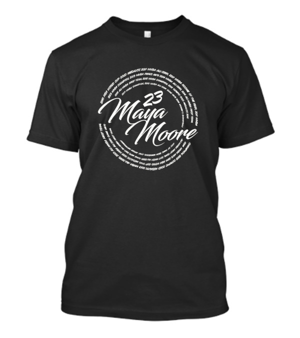 23 Maya Moore Spiral Text T-Shirt
