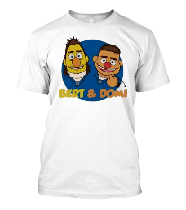 Bert And Domi Flowbuds Logo Cartoon T-Shirt