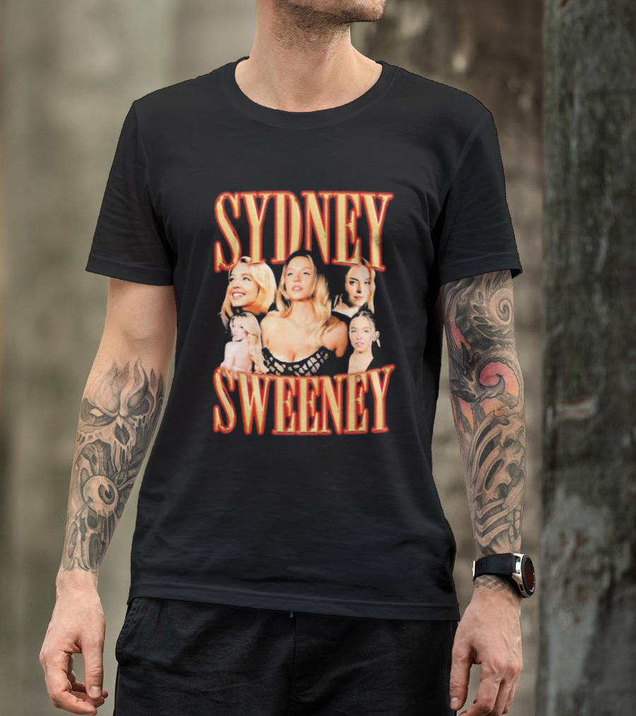 Sydney Sweeney Retro Collage Friday Beers T-Shirt