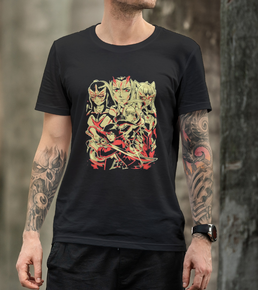 Cycle Of Life And Death Anime Warriors T-Shirt