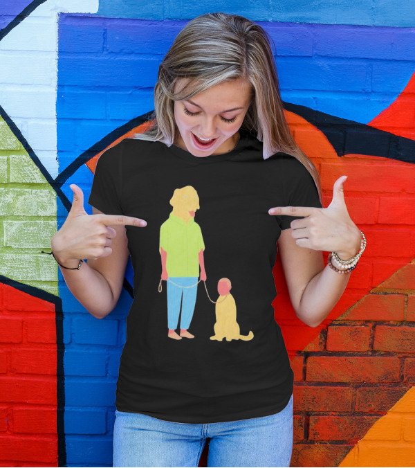 Dogswap Staselė Jakunskaitė Human Dog Head Swap T-Shirt