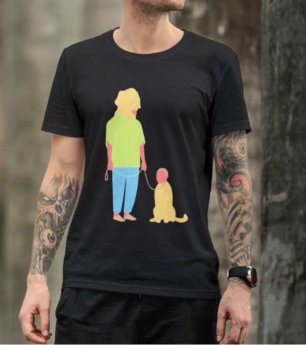 Dogswap Staselė Jakunskaitė Human Dog Head Swap T-Shirt