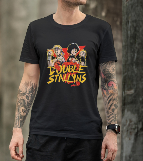 Double Stallyns Retro Cartoon Band Duo T-Shirt