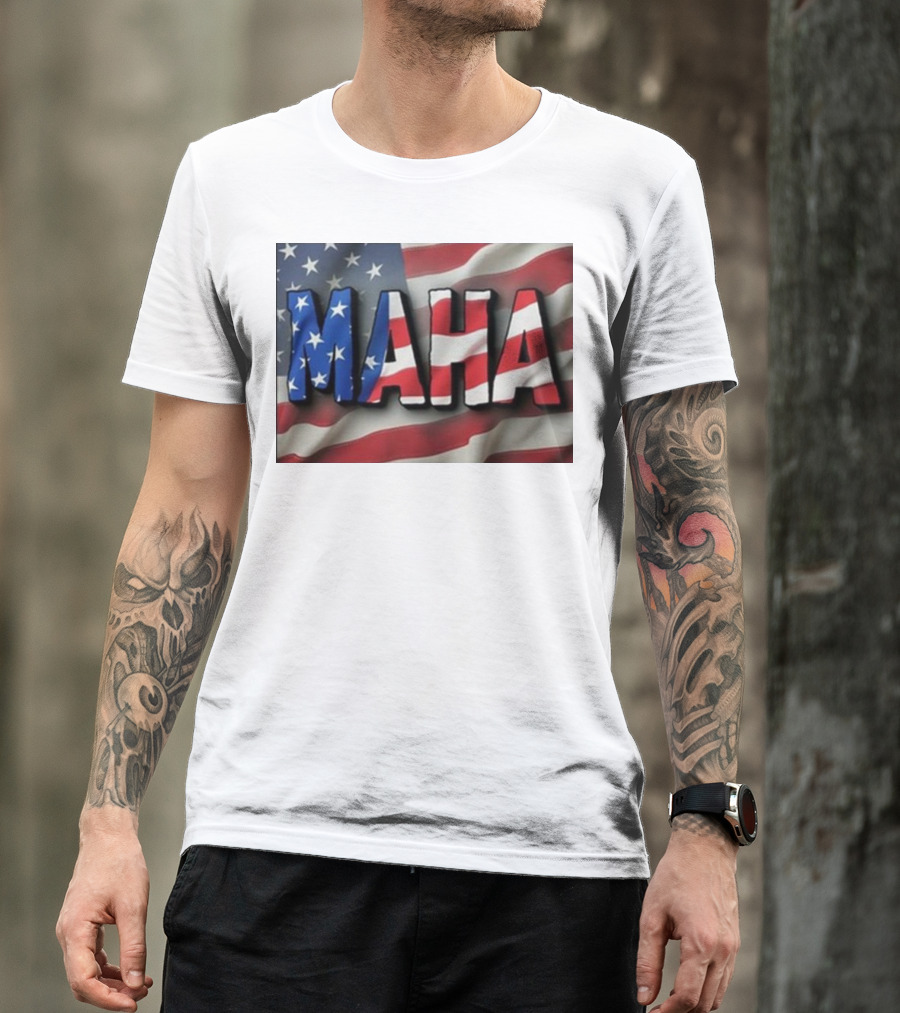 Bryce Lipscomb Maha Make America Healthy Again USA Flag T-Shirt