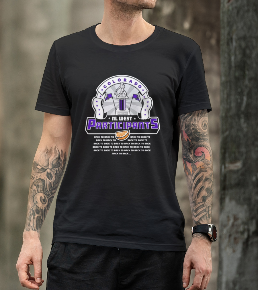 Colorado NL West Participants Back To Back Good Job Orange Slice T-Shirt