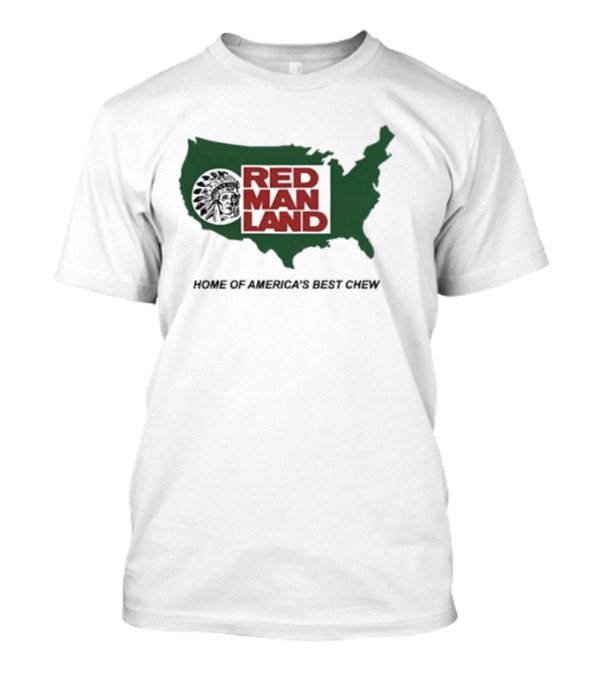 Red Man Land Home Of America's Best Chew Map Image T-Shirt