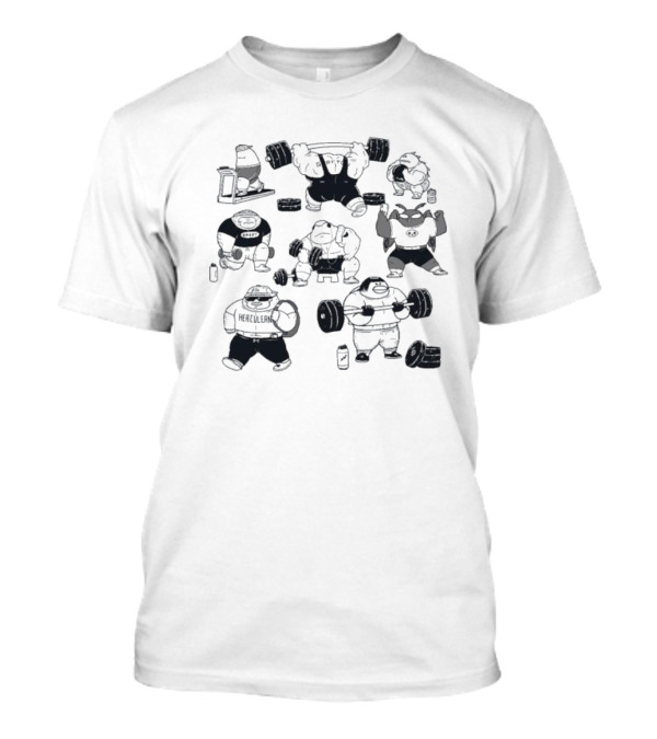 Cryptid Gym Weightlifting Monsters Fitness Club T-Shirt
