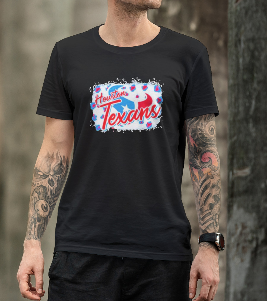 Houston Texans NFL Football Team Leopard T-Shirt