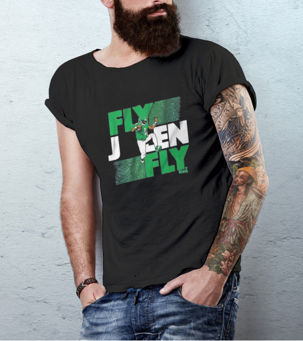 Fly Jalen Fly Green Football T-Shirt