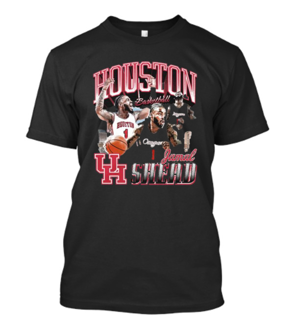 Houston Cougars Jamal Shead Basketball T-Shirt