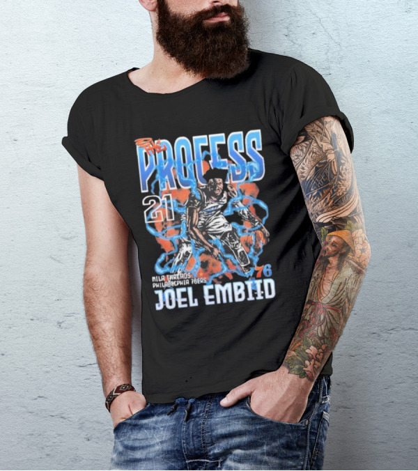 Joel Embiid The Process 21 Philadelphia 76ers NBA 76 T-Shirt