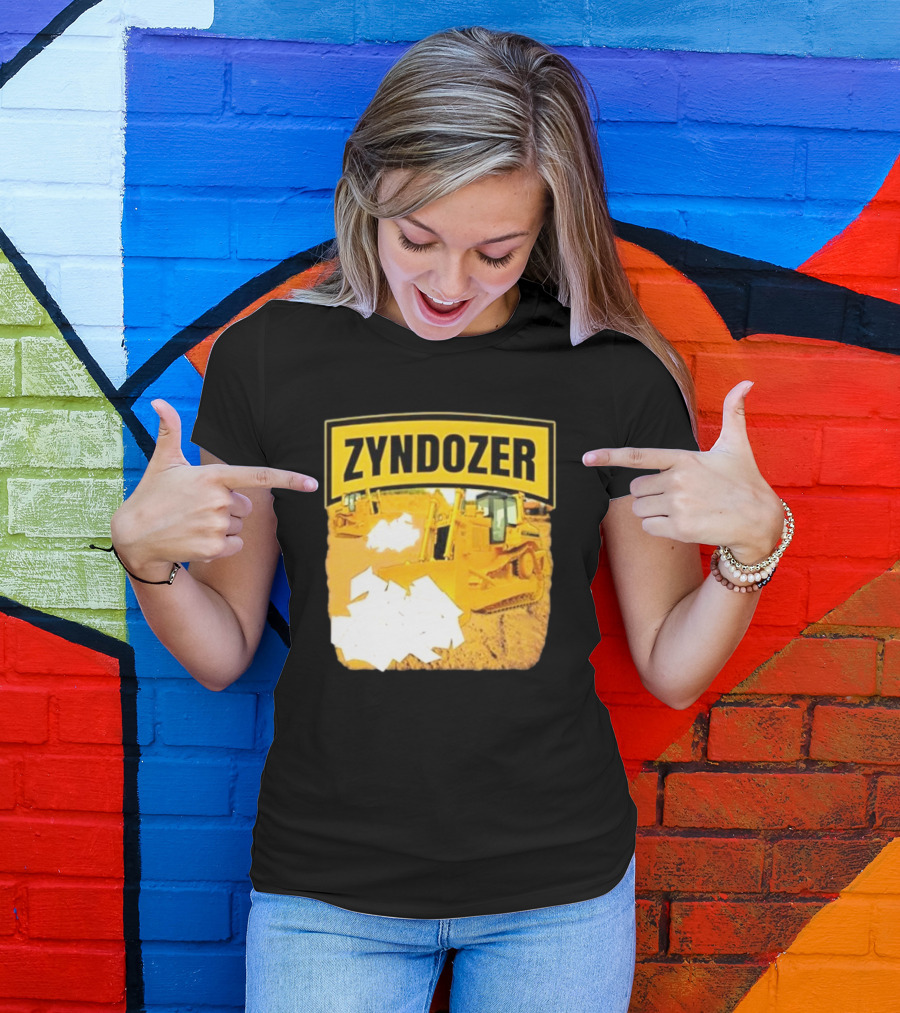 Zyndozer Funny Ahh Tees Bulldozer Image T-Shirt