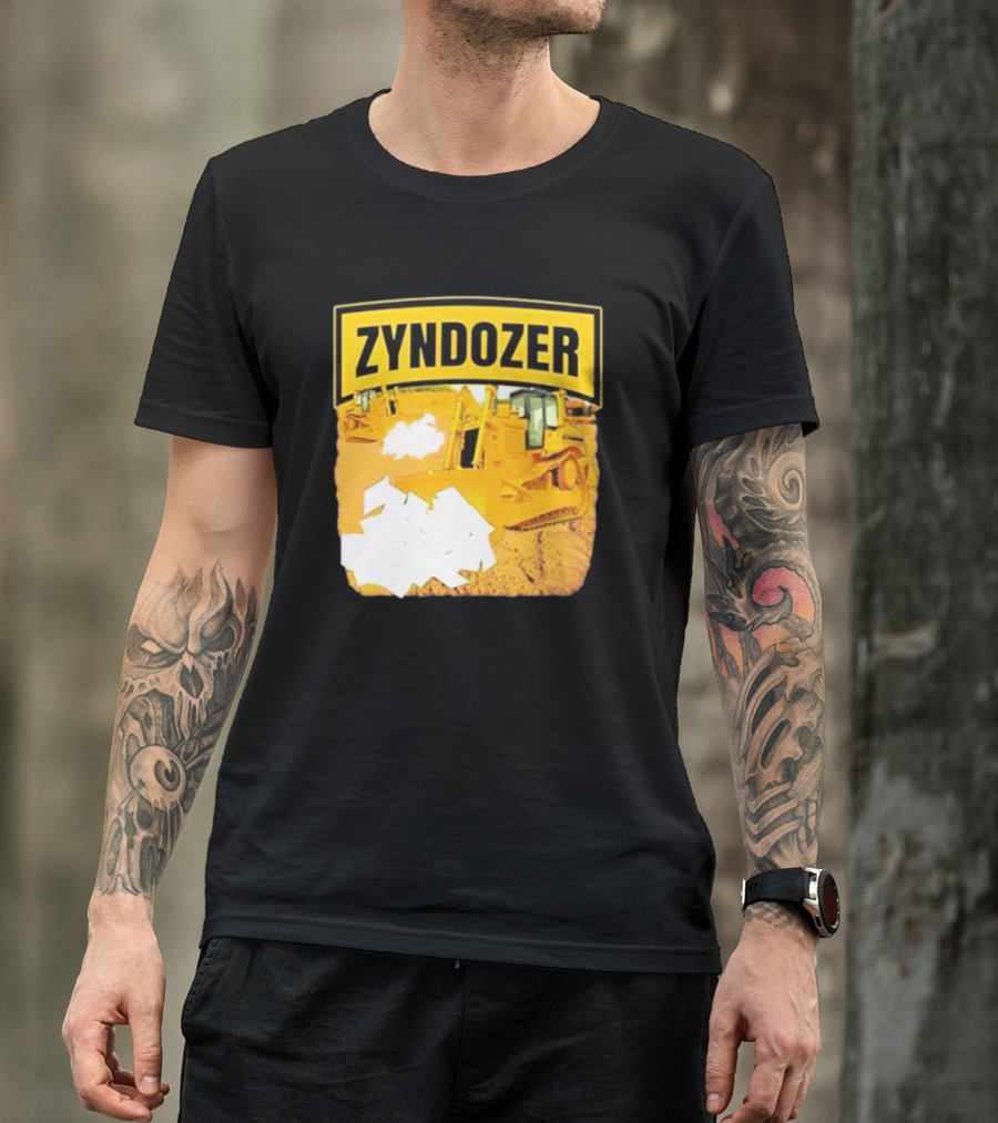 Zyndozer Funny Ahh Tees Bulldozer Image T-Shirt