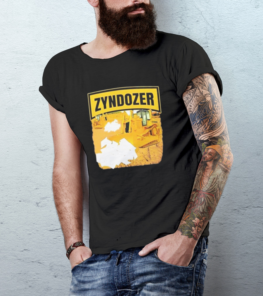 Zyndozer Funny Ahh Tees Bulldozer Image T-Shirt
